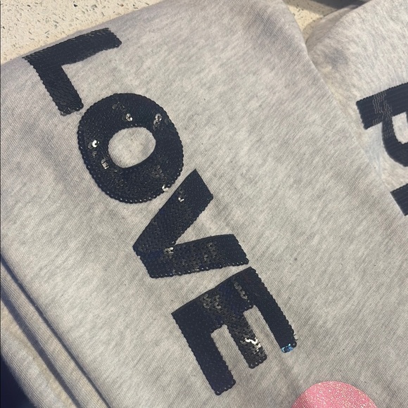 LOVE PINK ORIGINALS - HODDIE & SWEATPANTS SET - GLITTER -BLING & SEQUINS - Picture 7 of 14